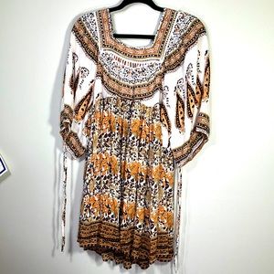 Free People Boho Dress Size Small 16” chest 27” length NWT